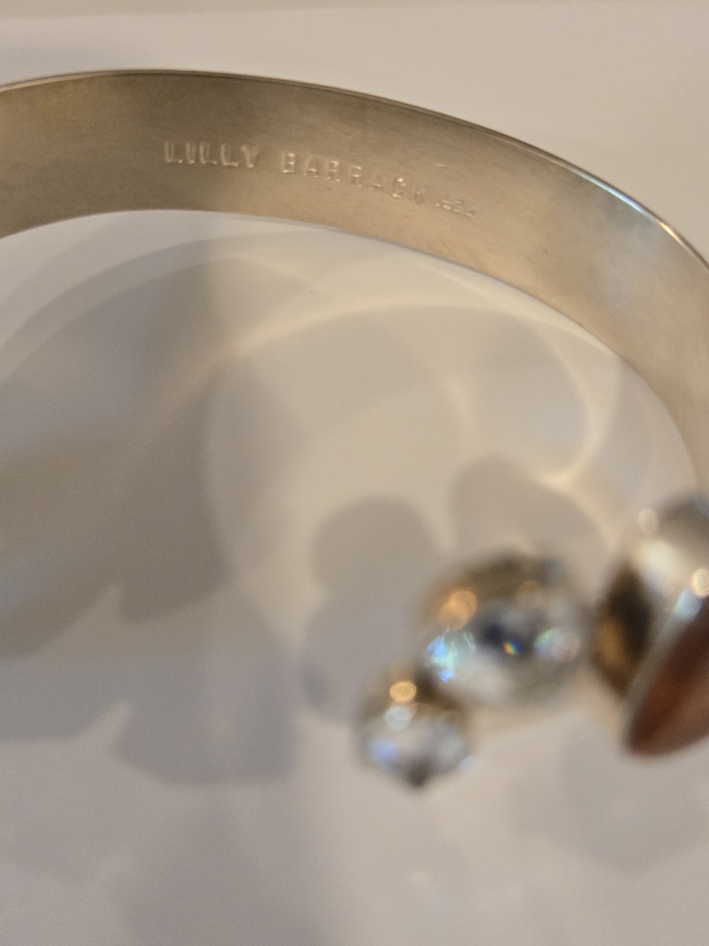 Lilly Barrack Citrine And Diamond Cuff Bracelet - Picture 2 of 4